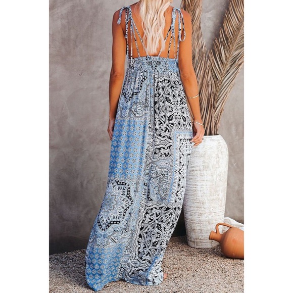 I'd Rather Be in Santorini Maxi Dress - Picture 4 of 6